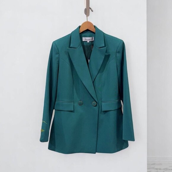 NWT Elliatt Rhapsody Oversized Suit Blazer Jacket Jade Green